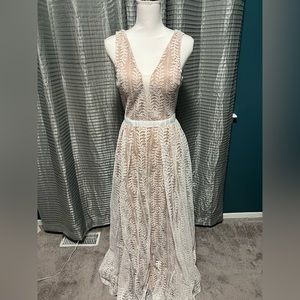 White and Nude Dress